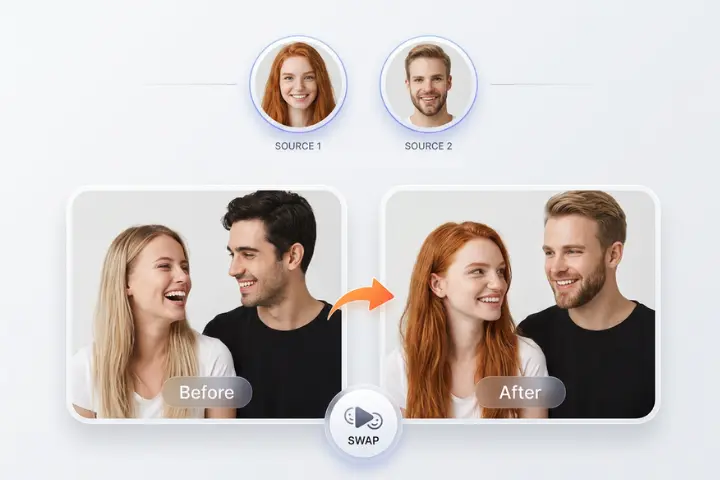 portrait of a couple smiling at each other