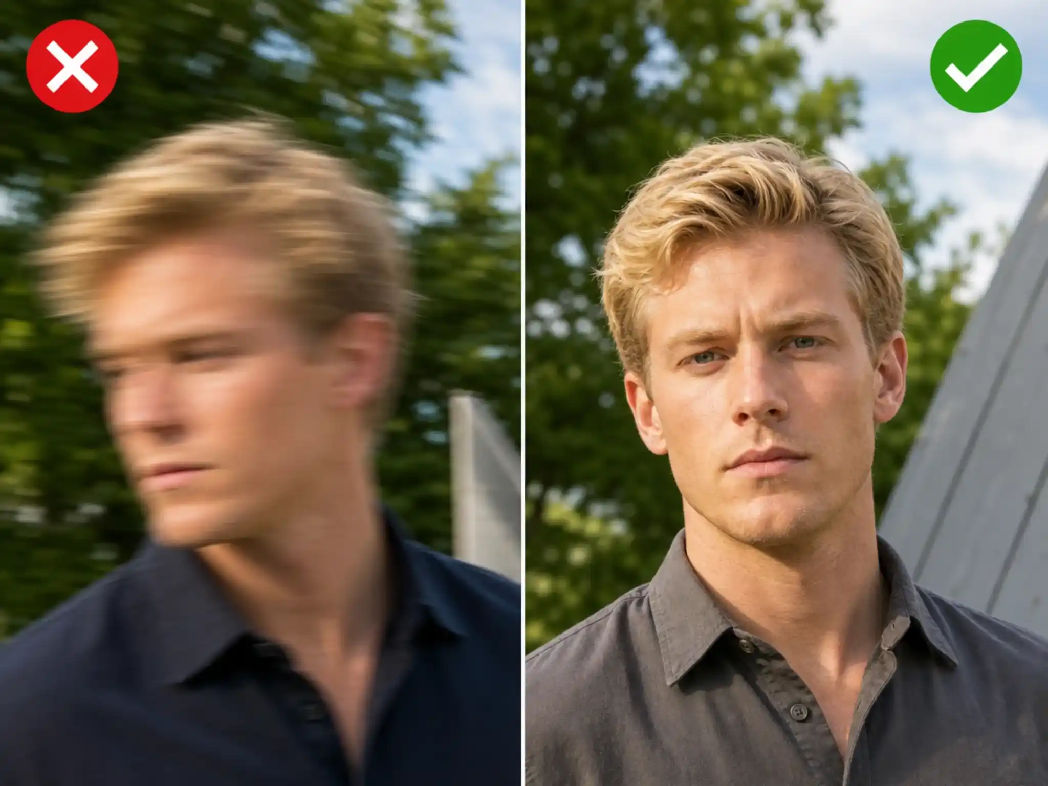 Use clear source photos